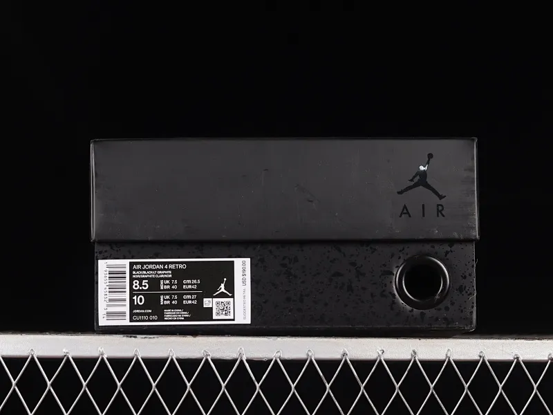 All categories Air Jordan Jordan series basketball shoes Air Jordan 4 LJR version Air Jordan 4 Retro "Black Cat" AJ4 Joe 4 Black Cat First layer frosted CU1110-010